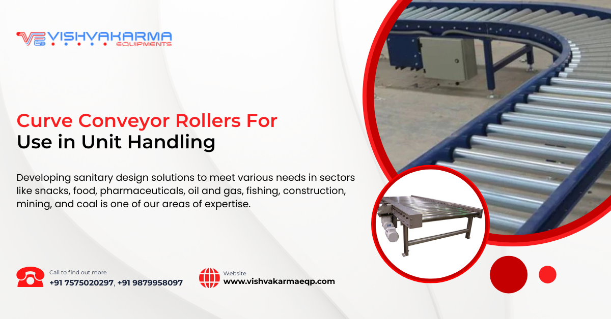 Curve Conveyor Rollers For Use in Unit Handling