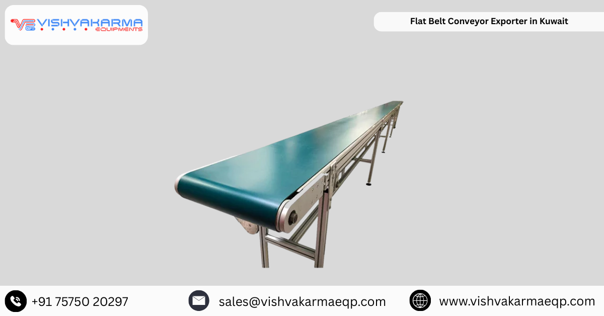 Flat Belt Conveyor Exporter in Kuwait
