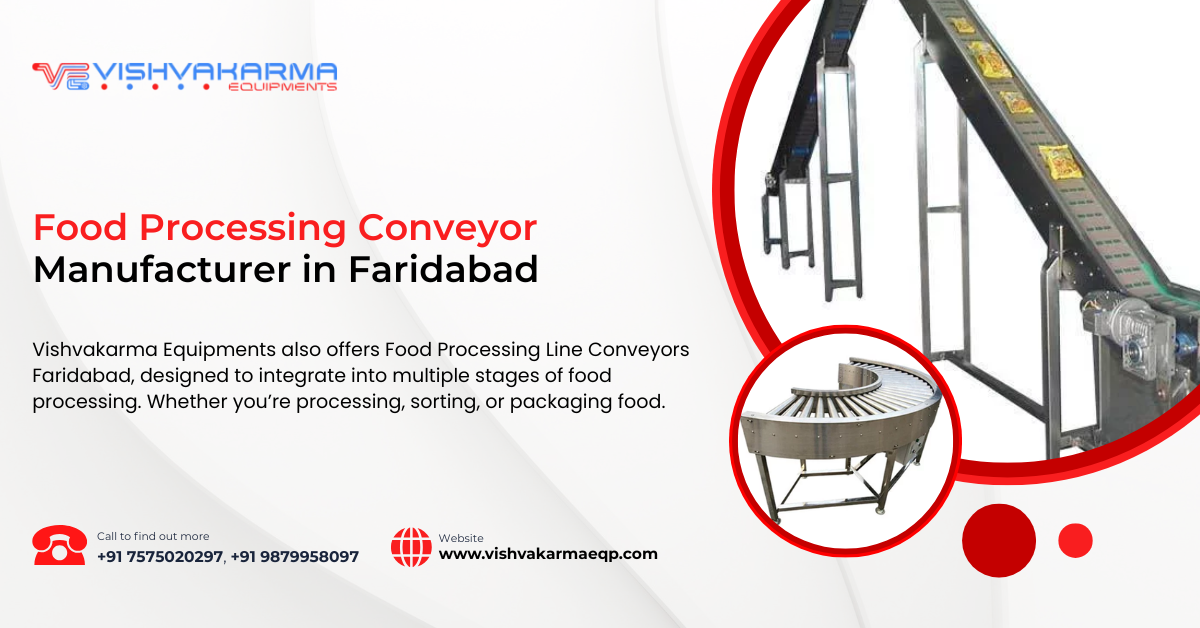 Food Processing Conveyor Manufacturer in Faridabad