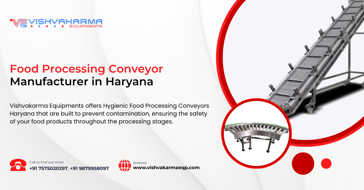 Food Processing Conveyor Manufacturer in Haryana