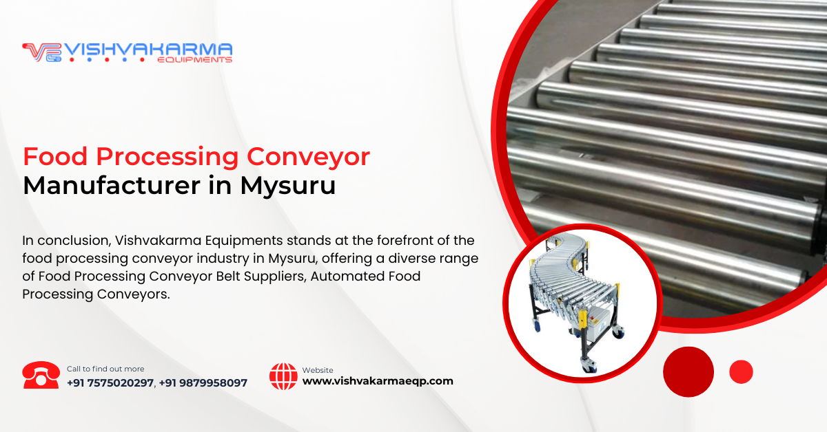 Food Processing Conveyor Manufacturer in Mysuru