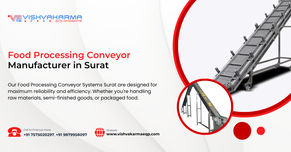 Food Processing Conveyor Manufacturer in Surat