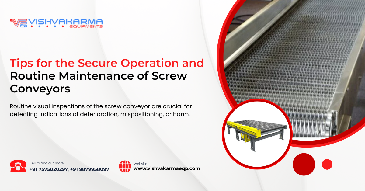 Tips for the Secure Operation and Routine Maintenance of Screw Conveyors